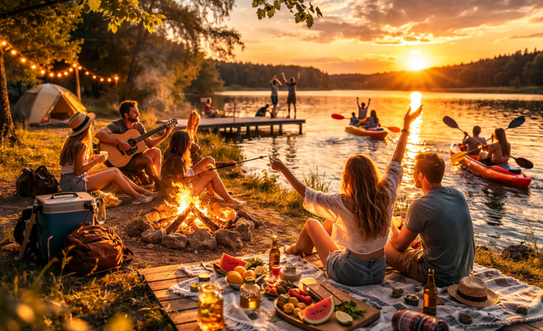 Vasaros pramogos lauke su draugų kompanija: idėjos, kurios paverčia laiką įsimintu